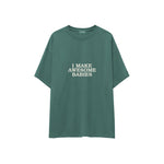 I Make Awesome Babies Oversize Tişört — Yeşil — ön görünüm