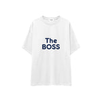 The Boss Oversize Tişört — Beyaz — ön görünüm