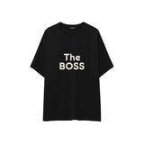 The Boss Oversize Tişört — Siyah — ön görünüm