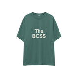 The Boss Oversize Tişört — Yeşil — ön görünüm