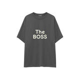The Boss Oversize Tişört — Antrasit — ön görünüm