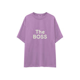 The Boss Oversize Tişört — Lila — ön görünüm