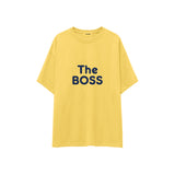 The Boss Oversize Tişört — Sarı — ön görünüm