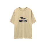 The Boss Oversize Tişört — Krem — ön görünüm