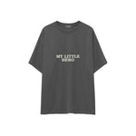 My Little Hero Oversize Tişört — Antrasit — ön görünüm
