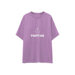 Papitan Oversize Tişört — Lila — ön görünüm