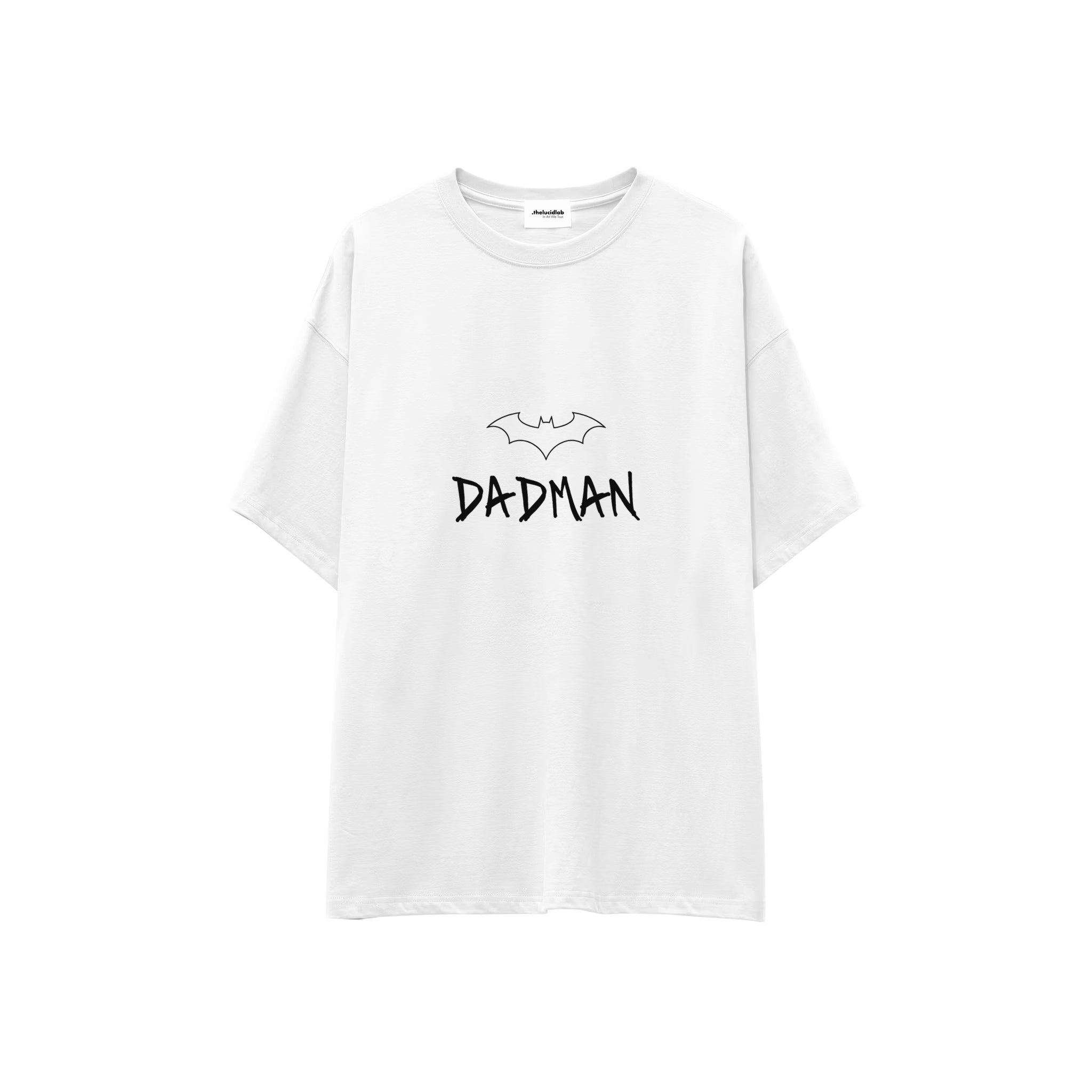 Dadman Oversize Tişört — Beyaz — ön görünüm