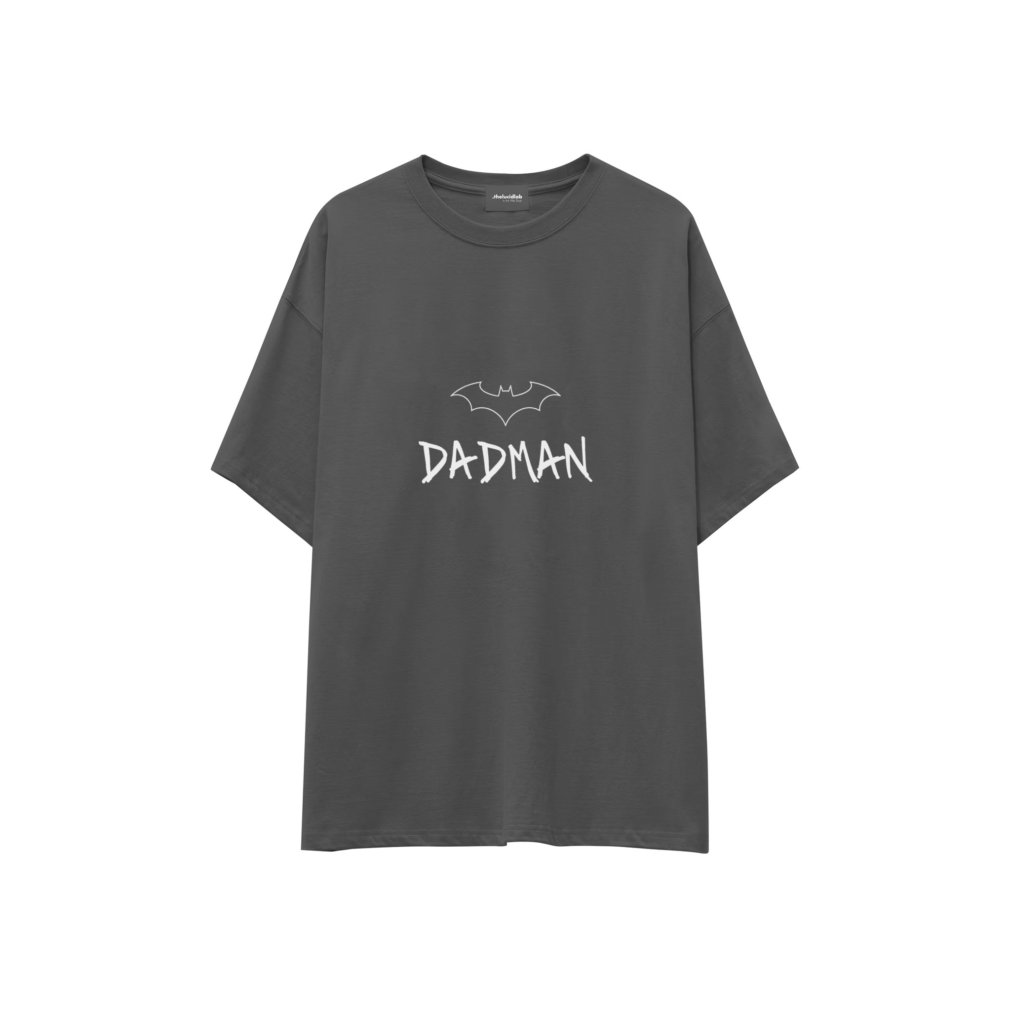 Dadman Oversize Tişört — Antrasit — ön görünüm
