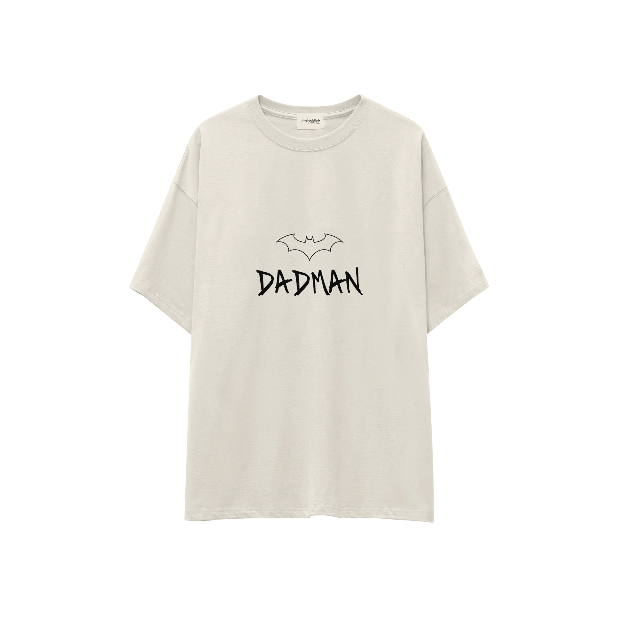 Dadman Oversize Tişört — Ekru — ön görünüm