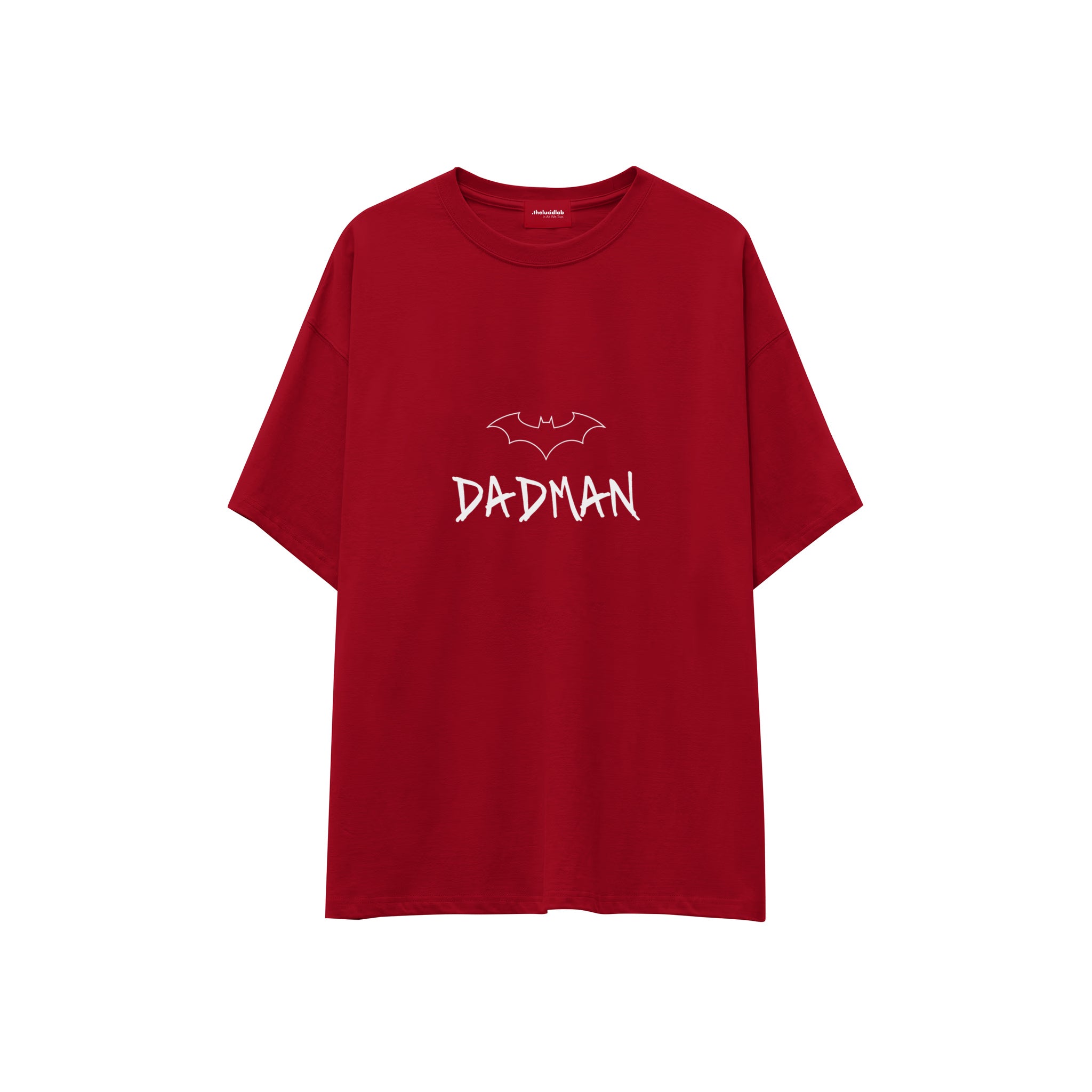 Dadman Oversize Tişört — Kırmızı — ön görünüm