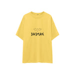 Dadman Oversize Tişört — Sarı — ön görünüm