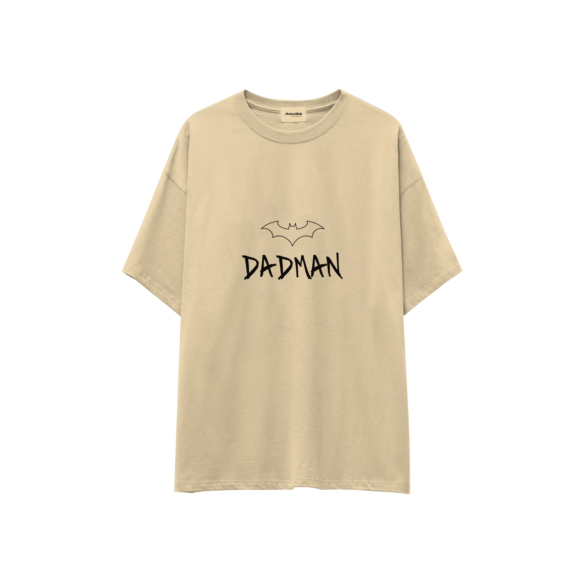 Dadman Oversize Tişört — Krem — ön görünüm