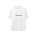 Legendaddy Oversize Tişört — Beyaz — ön görünüm