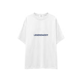 Legendaddy Oversize Tişört — Beyaz — ön görünüm