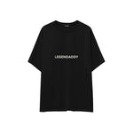 Legendaddy Oversize Tişört — Siyah — ön görünüm