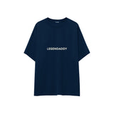 Legendaddy Oversize Tişört — Lacivert — ön görünüm