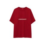 Legendaddy Oversize Tişört — Kırmızı — ön görünüm