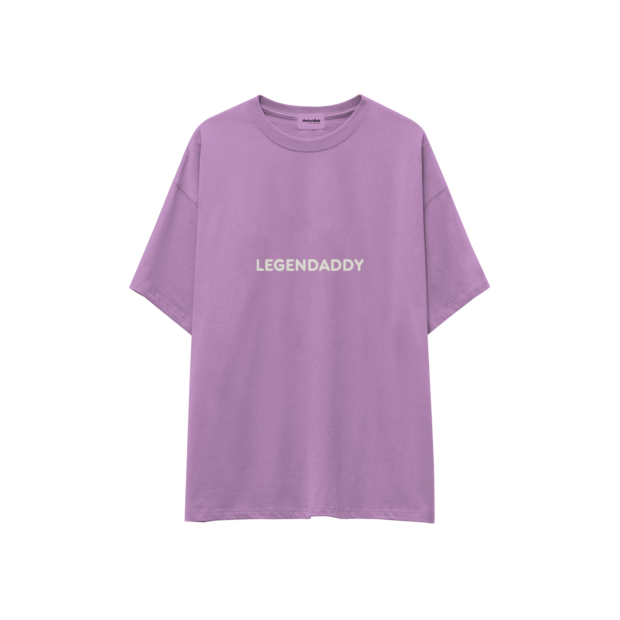 Legendaddy Oversize Tişört — Lila — ön görünüm