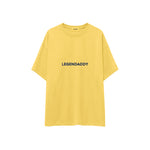 Legendaddy Oversize Tişört — Sarı — ön görünüm