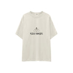 Milk Maker Oversize Tişört — Ekru — ön görünüm