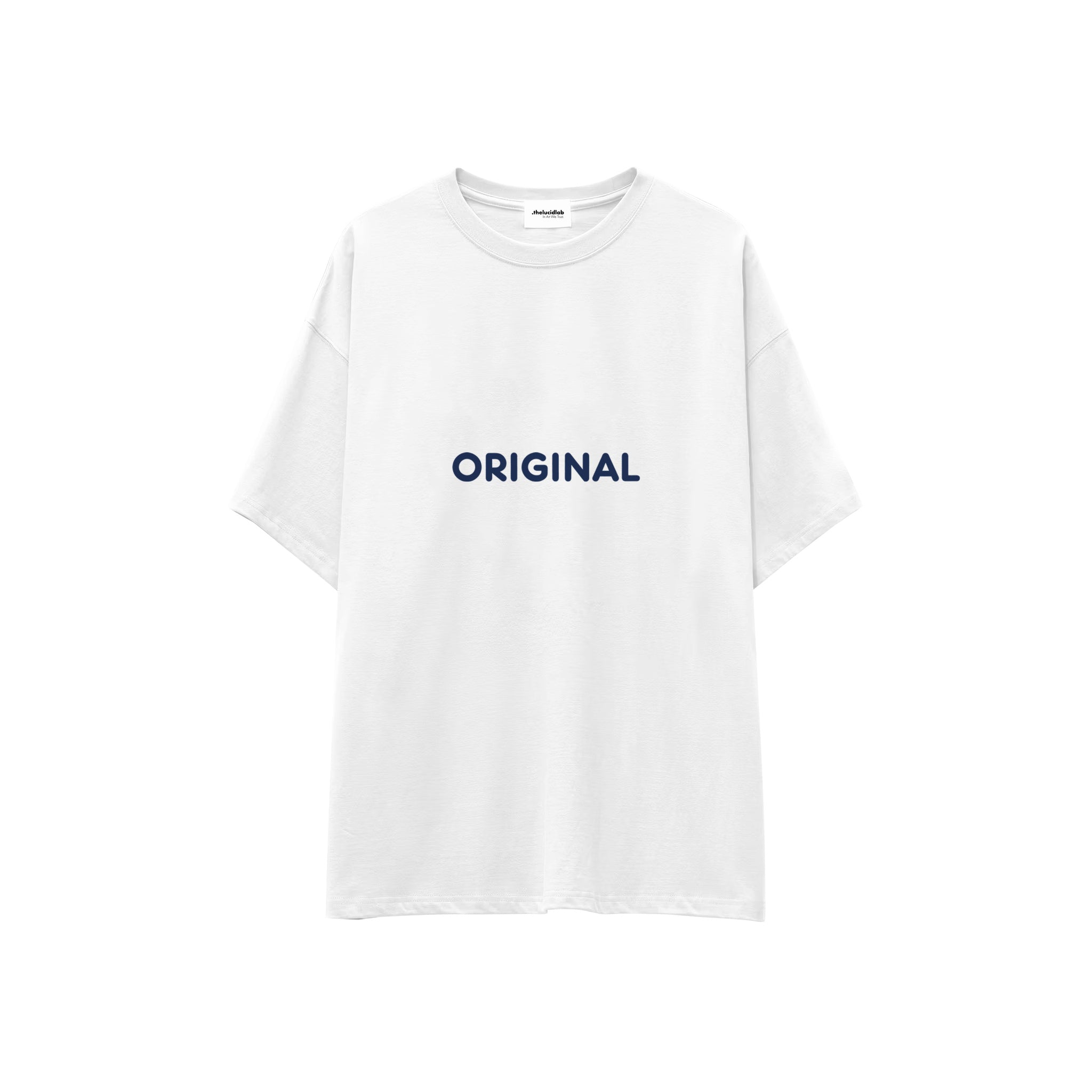 Original Oversize Tişört — Beyaz — ön görünüm