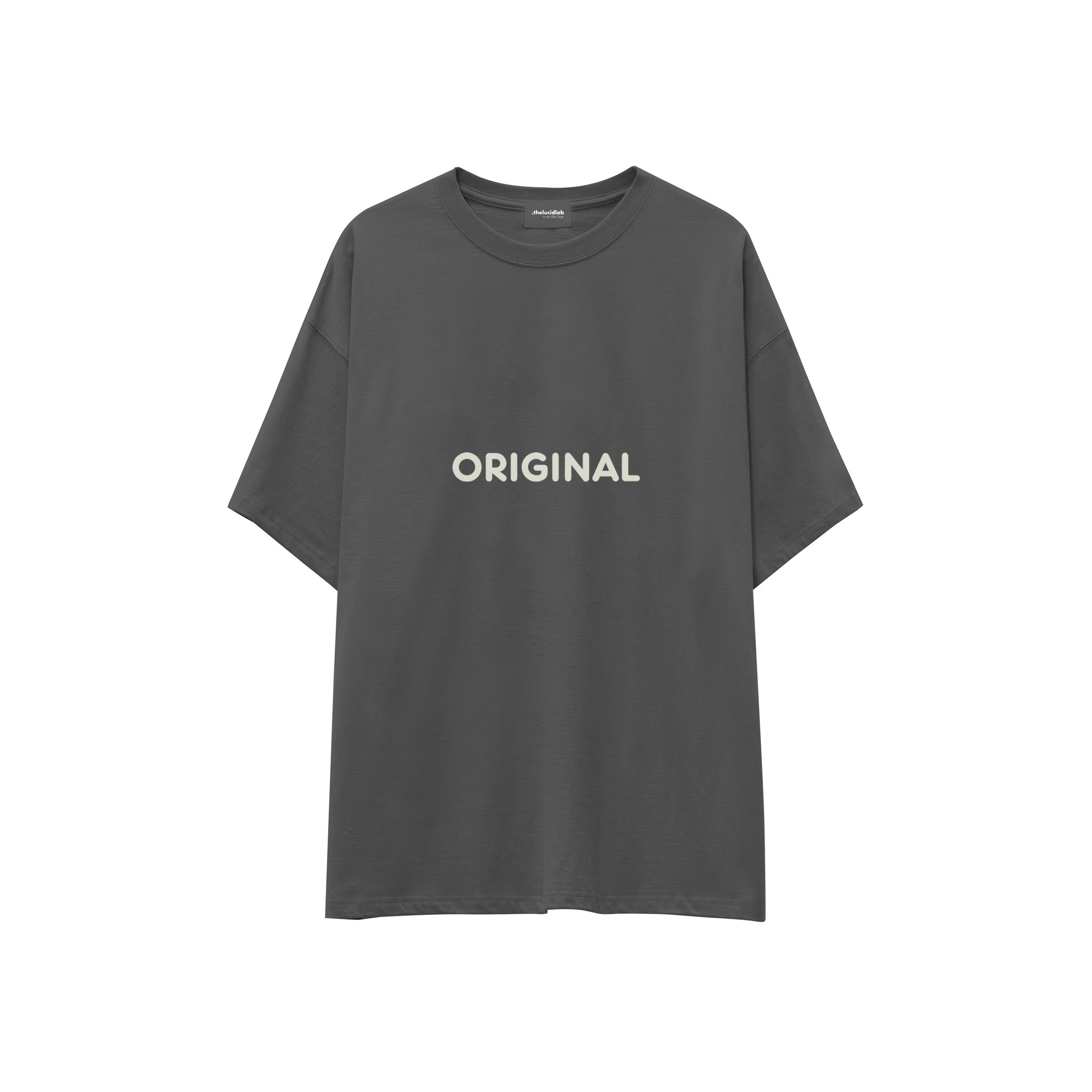 Original Oversize Tişört — Antrasit — ön görünüm