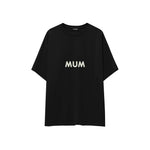 Mum Oversize Tişört — Siyah — ön görünüm