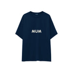 Mum Oversize Tişört — Lacivert — ön görünüm