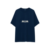 Mum Oversize Tişört — Lacivert — ön görünüm
