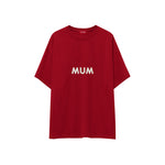 Mum Oversize Tişört — Kırmızı — ön görünüm