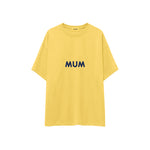 Mum Oversize Tişört — Sarı — ön görünüm