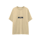 Mum Oversize Tişört — Krem — ön görünüm