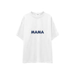 Mama Oversize Tişört — Beyaz — ön görünüm