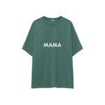 Mama Oversize Tişört — Yeşil — ön görünüm