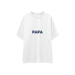 Papa Oversize Tişört — Beyaz — ön görünüm