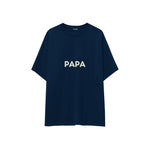 Papa Oversize Tişört — Lacivert — ön görünüm