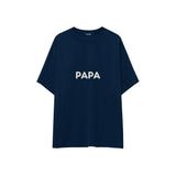 Papa Oversize Tişört — Lacivert — ön görünüm