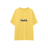Papa Oversize Tişört — Sarı — ön görünüm