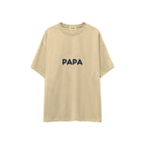 Papa Oversize Tişört — Krem — ön görünüm