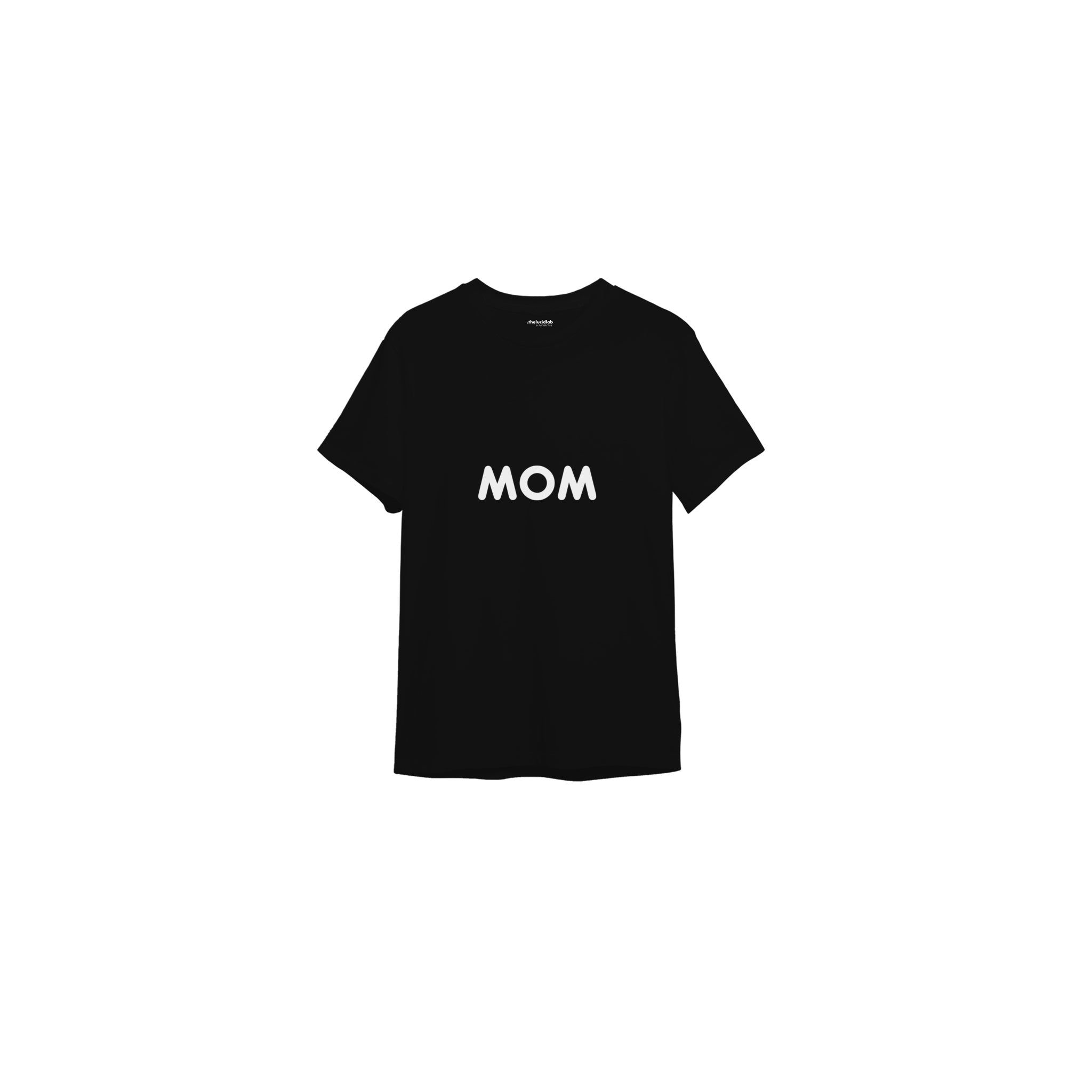 Mom Tişört — Siyah — ön görünüm