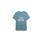 The Boss Tişört — Çelik Mavi — ön görünüm