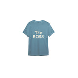 The Boss Tişört — Çelik Mavi — ön görünüm