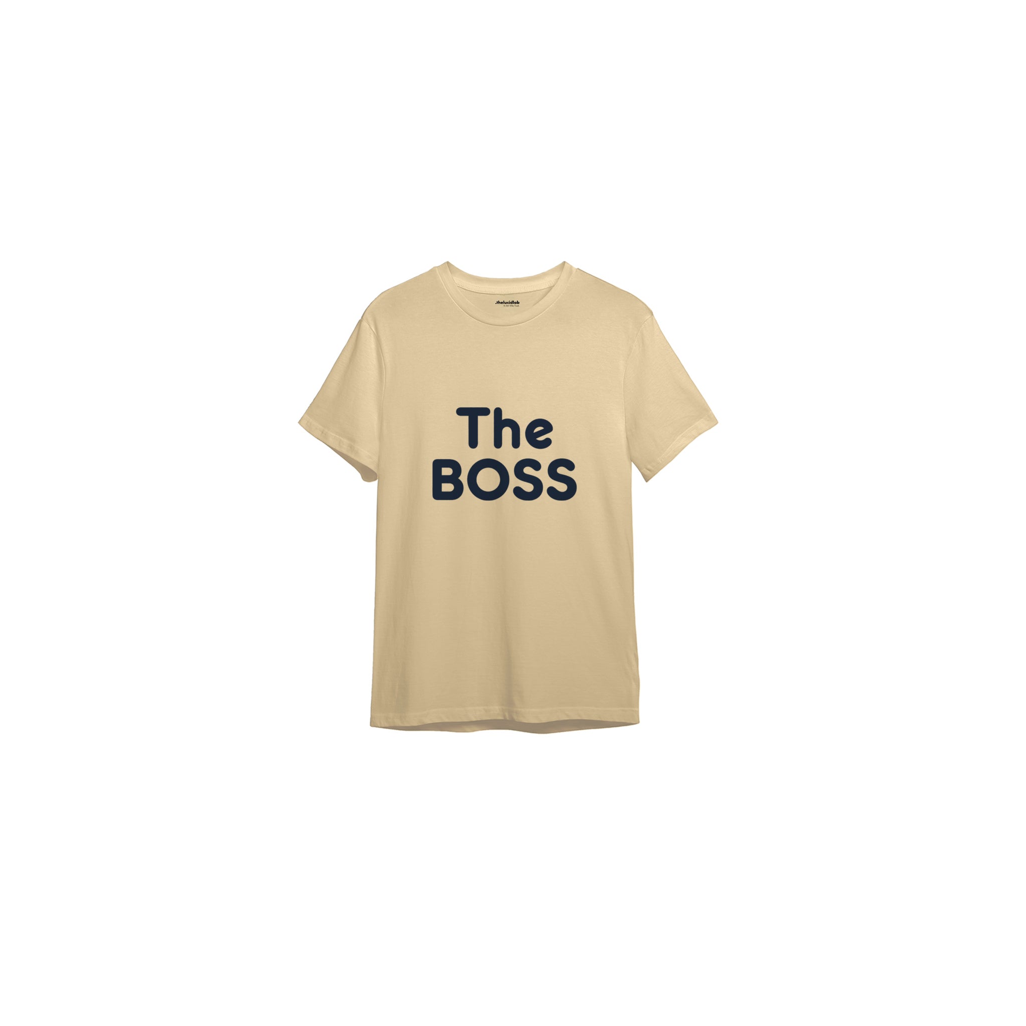 The Boss Tişört — Krem — ön görünüm