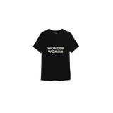 Wonderwomum Tişört — Siyah — ön görünüm