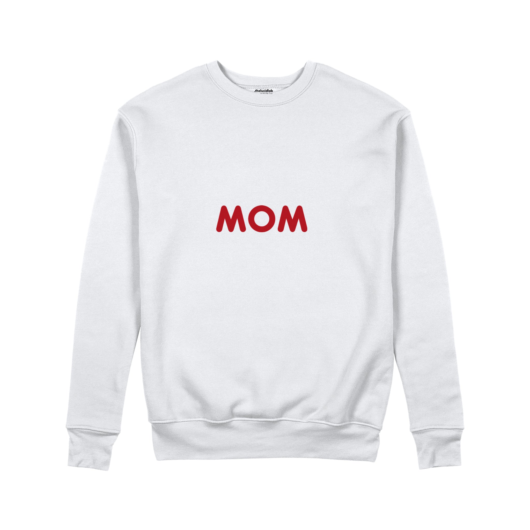 Mom Sweatshirt — Beyaz — ön görünüm