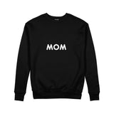 Mom Sweatshirt — Siyah — ön görünüm
