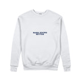 Mama Knows Better Sweatshirt — Beyaz — ön görünüm