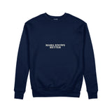 Mama Knows Better Sweatshirt — Lacivert — ön görünüm