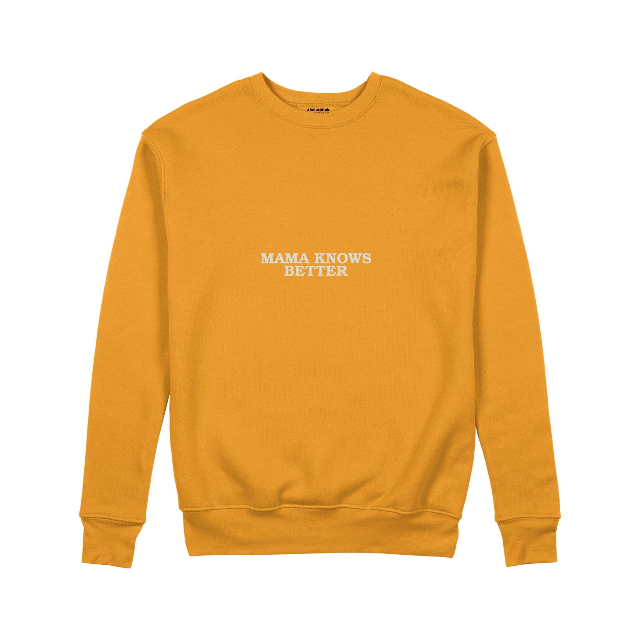 Mama Knows Better Sweatshirt — Turuncu — ön görünüm