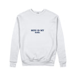 Mini Is My Bestie Sweatshirt — Beyaz — ön görünüm